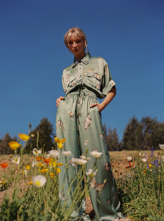 Papillion Silk Pant