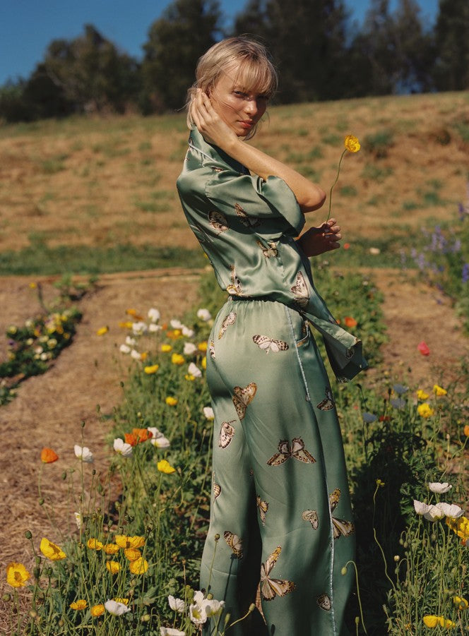 Papillion Silk Pant
