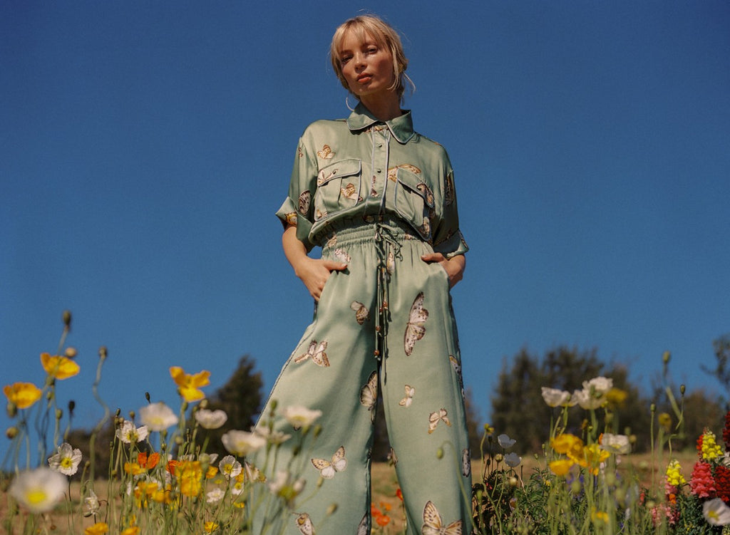 Papillion Silk Pant
