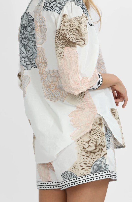 Poplin Garden Tiger Shirt