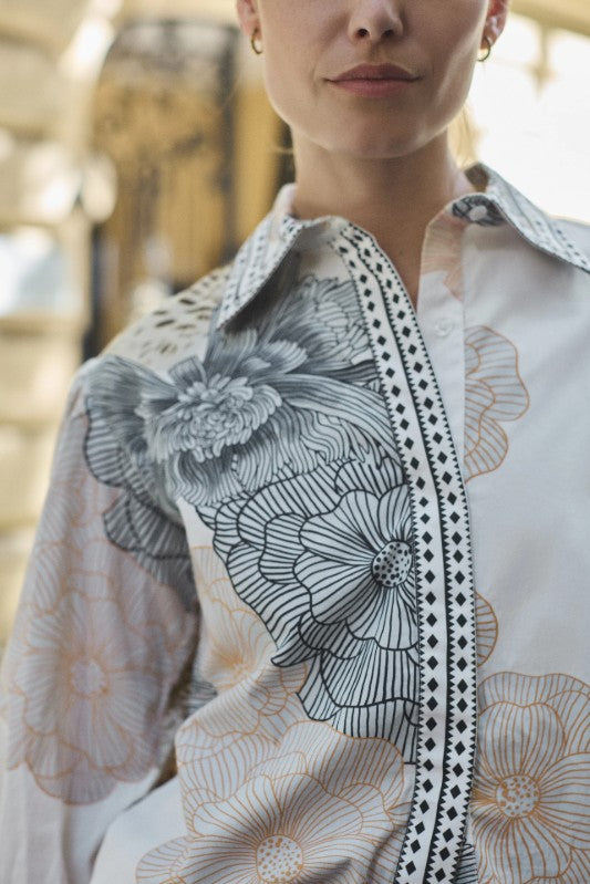 Poplin Garden Tiger Shirt