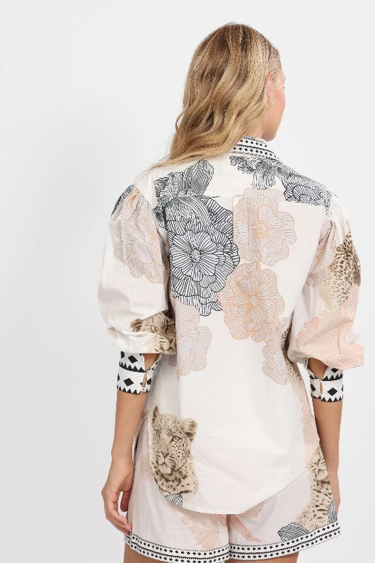 Poplin Garden Tiger Shirt