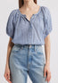 June Top Blue Gingham