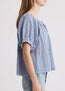 June Top Blue Gingham