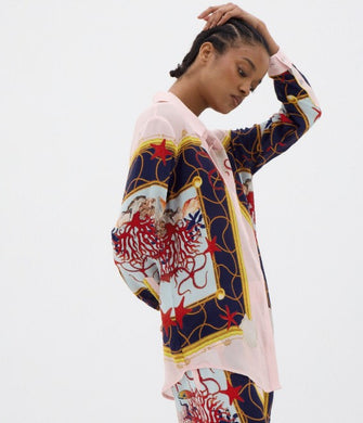 Coral Netting Long Sleeve Shirt