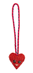 Guanabana Heart with face Handmade Charm