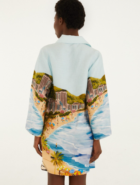 Copacabana Beach Kimono Dress