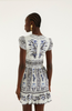 Flowers Arch Off-White Mini Dress