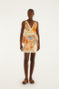 Mixed Scarf Multicolour Mini Dress