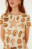 Marine Shells Sand Mini Dress
