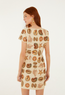 Marine Shells Sand Mini Dress