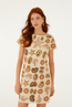 Marine Shells Sand Mini Dress