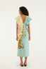 Marine Garden Sand Midi Dress