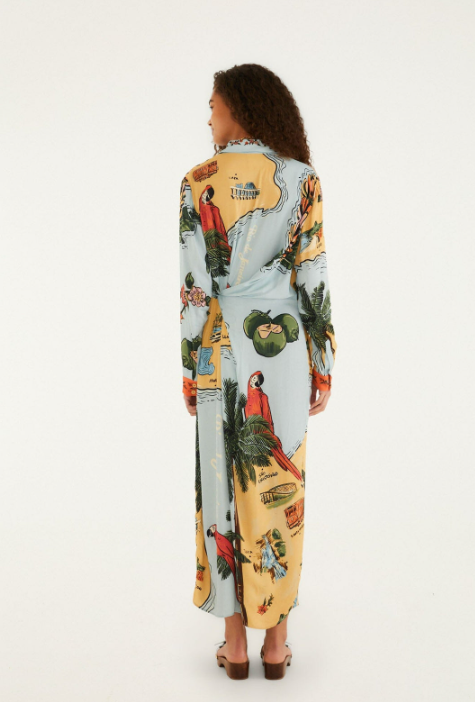 Beached Path Multicolour Maxi Dress