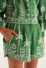 Cross Stitch Embroidery Shorts