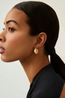 Sculptural Chubby Small Hoop Earrings
