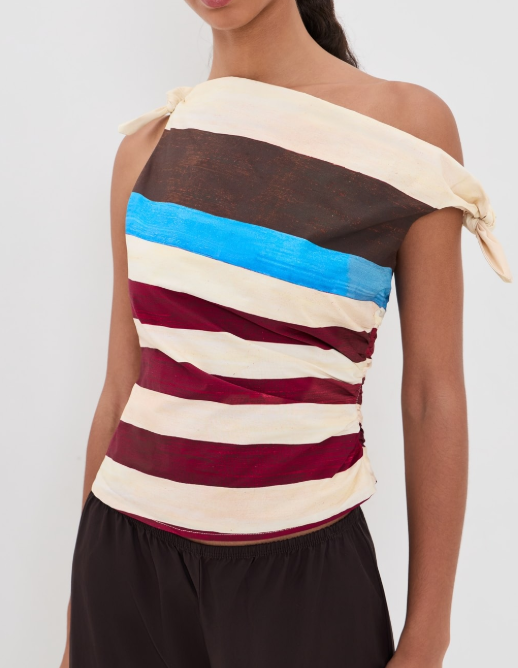 Bellaria Top Caffe Stripe