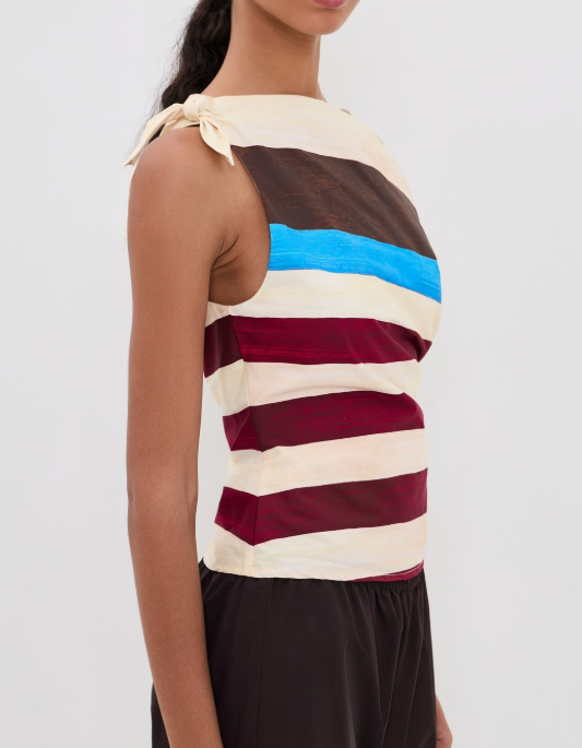 Bellaria Top Caffe Stripe