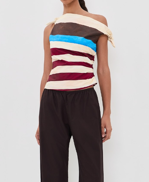 Bellaria Top Caffe Stripe