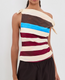 Bellaria Top Caffe Stripe