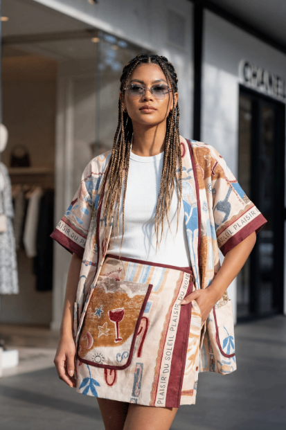 Koonya Skirt Euro Summer Print