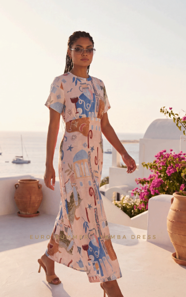 Yamba Dress Euro Summer Print