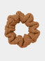 Crinkle Scrunchie Metallic Cocoa