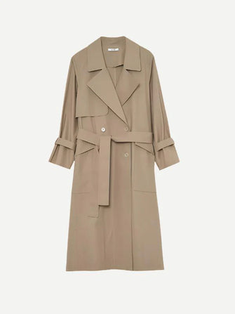 Shelter Trench Coat Stone
