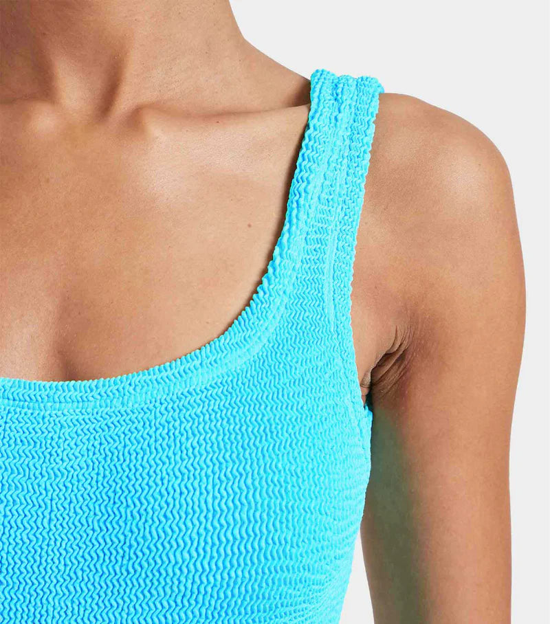 Square Neck Swim Aqua