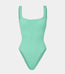 Square Neck Swim Metallic Mint