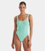 Square Neck Swim Metallic Mint