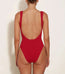 Square Neck Swim Red