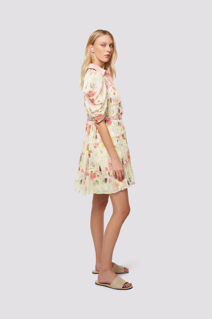 Flora Berry Baby Doll Dress