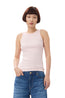 Cotton Rib Tank Top Pink