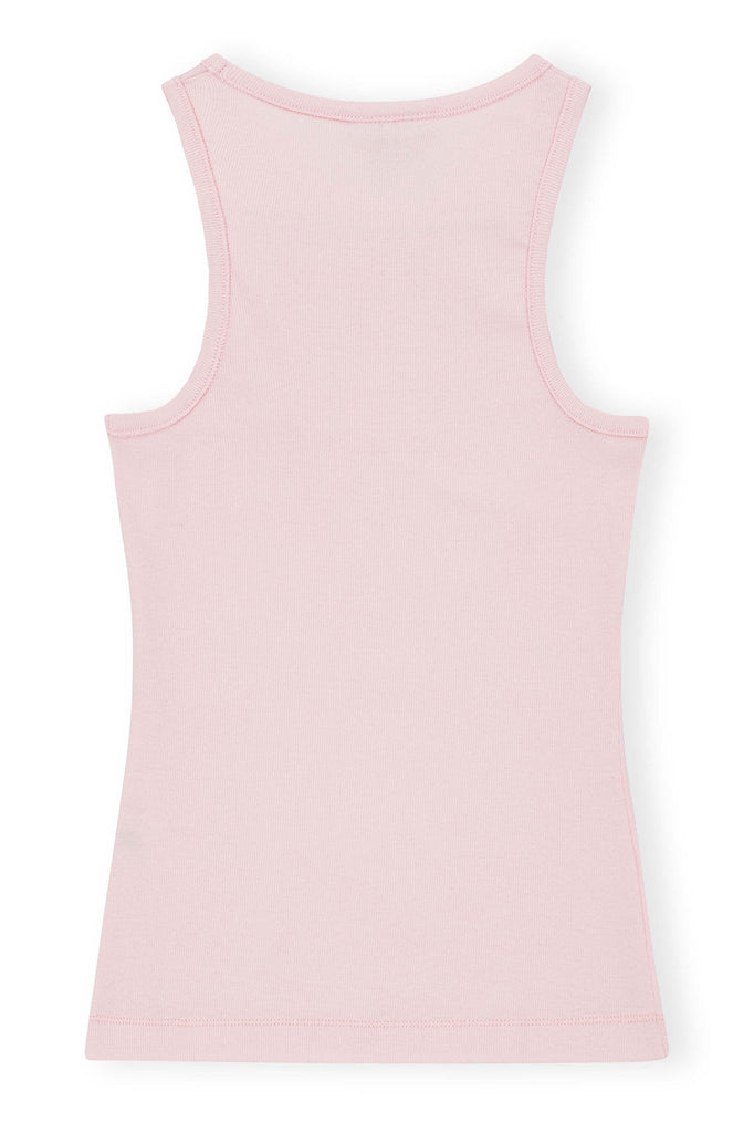 Cotton Rib Tank Top Pink