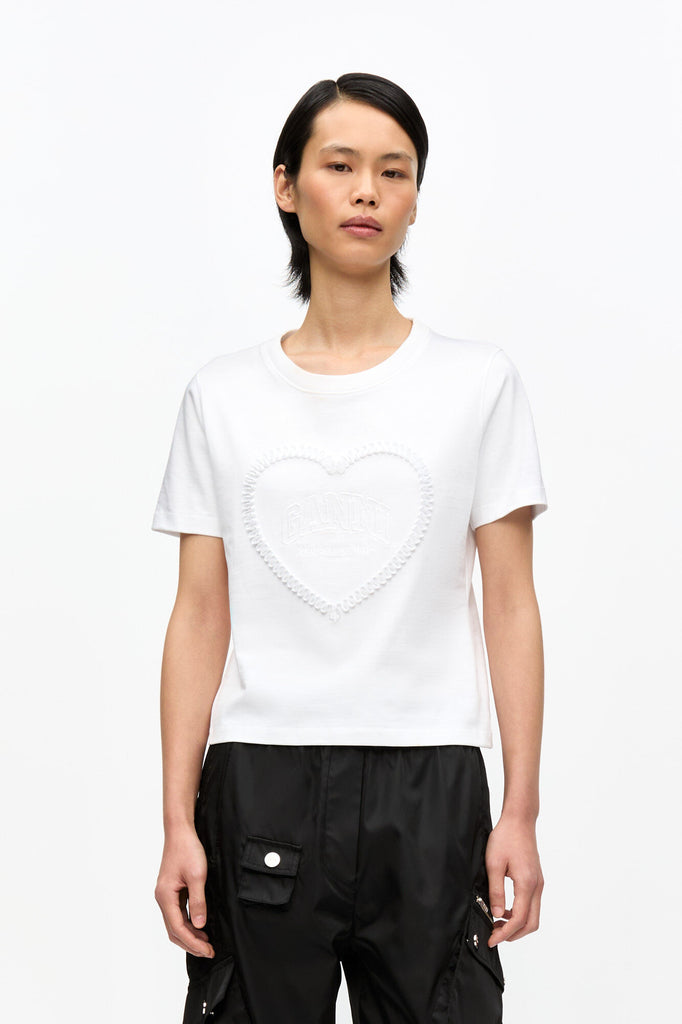 Heavy Cotton Heart T-Shirt White