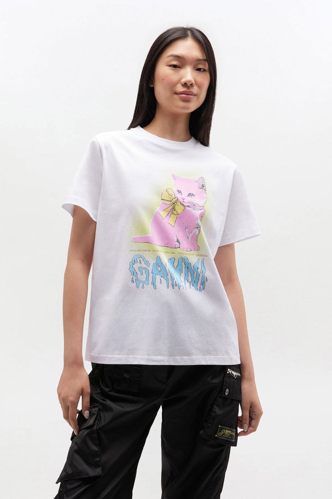 Neon Kitty T-Shirt White