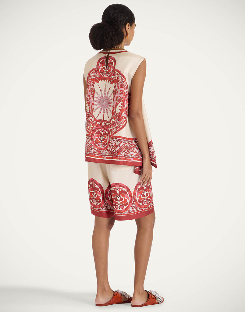 Palazzo Shorts Cobra Placée