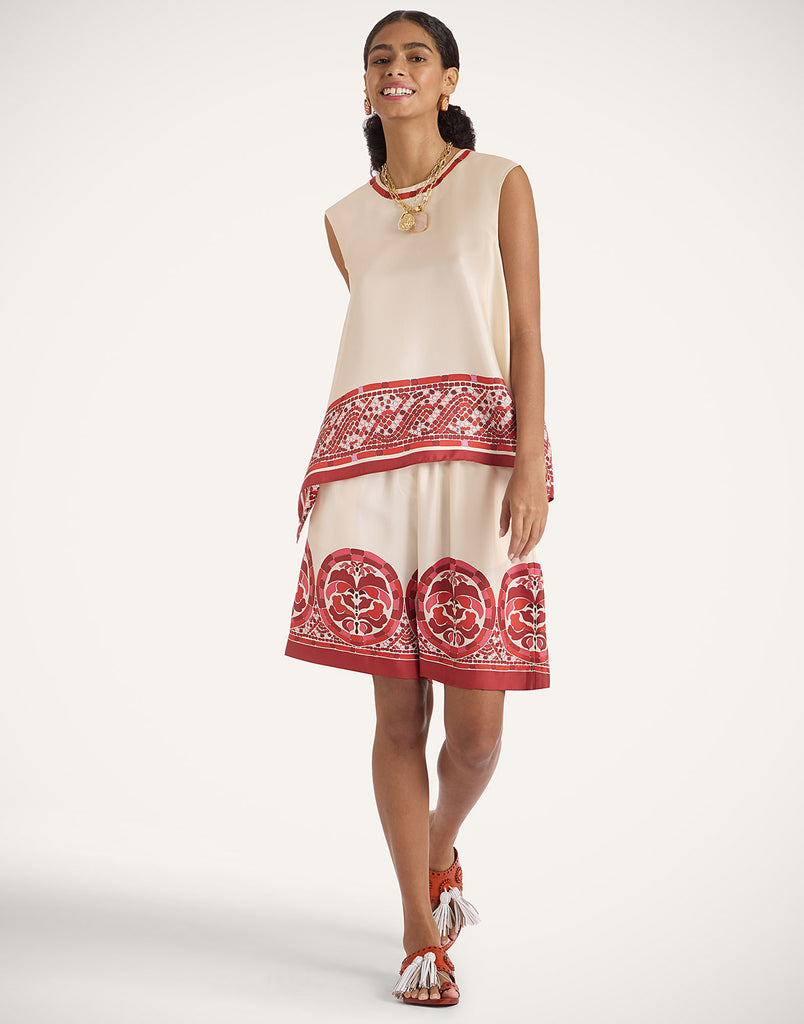 Palazzo Shorts Cobra Placée