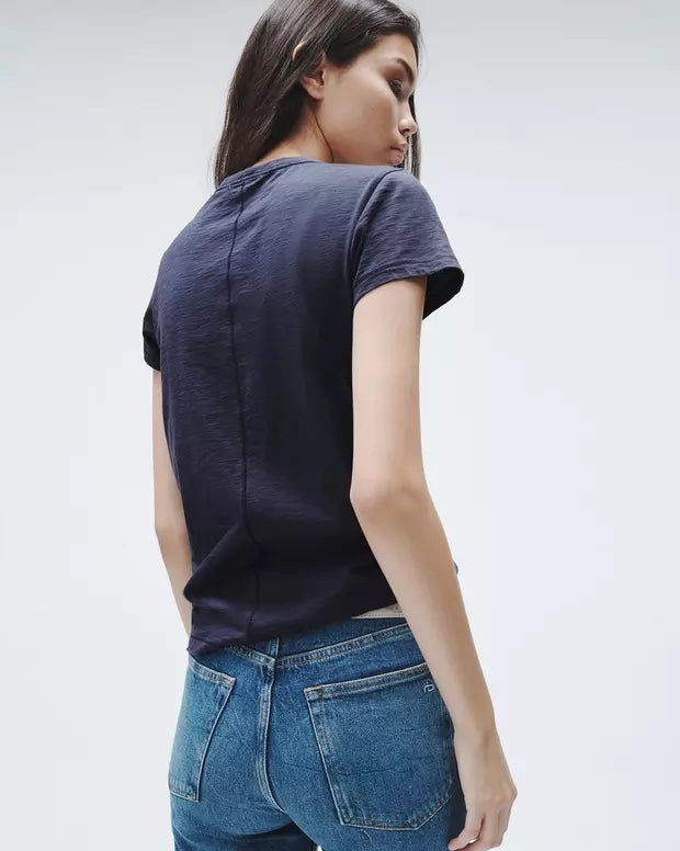 The Slub Tee Salute Navy