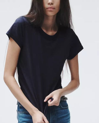 The Slub Tee Salute Navy