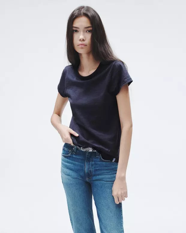 The Slub Tee Salute Navy