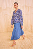 Brea Long Sleeve Blouse Ocean