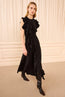Ameline Silk Dress Noir