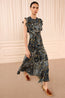 Ameline Silk Dress Prussian