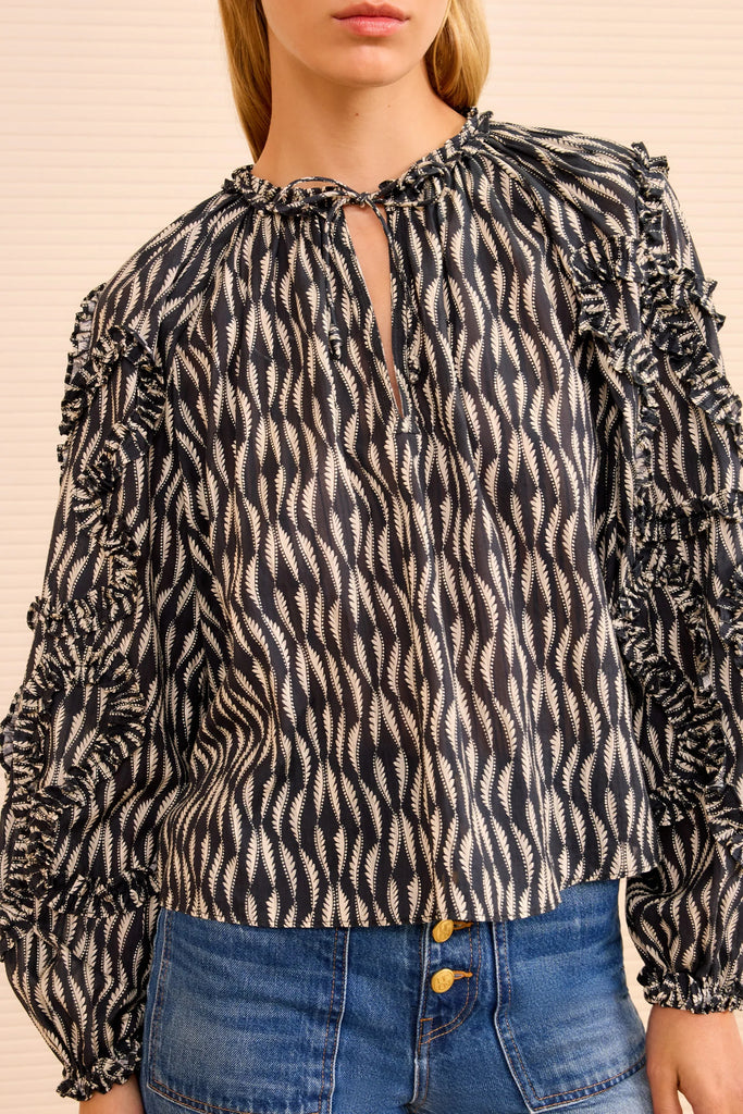 Azrou Blouse in Graphite