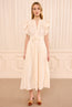 Dani Cotton Dress Pearled Ivory