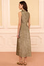 Demetria Taffeta Dress Light Gold