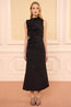 Demetria Taffeta Dress Obsidian