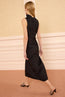 Demetria Taffeta Dress Obsidian